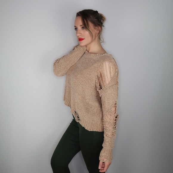 Distressed not Stressed Sweater - Picture 3 of 3